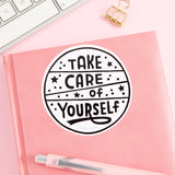 Take Care Of Yourself PINK/ WHITE/ PURPLE Vinyl Sticker