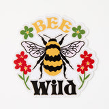 Bee Wild Bumblebee Vinyl Sticker