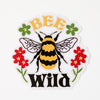 Bee Wild Bumblebee Vinyl Sticker