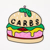 Carbs Burger Vinyl Sticker