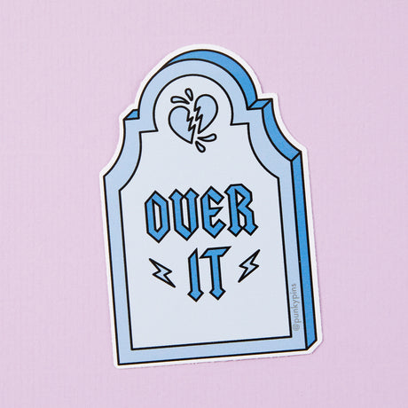 Over It Vinyl Sticker