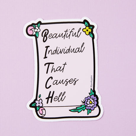Beautiful Individual Vinyl Sticker