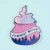 Feminist Witch Holographic Sticker