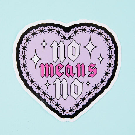 No Means No Vinyl Sticker