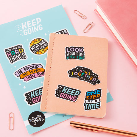 Keep Going Sticker Sheet A5