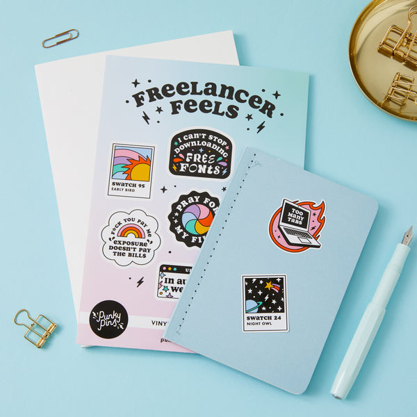 Freelancer Feels Sticker Sheet A5