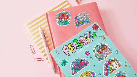 Psychedelic Vinyl A5 Sticker Sheet
