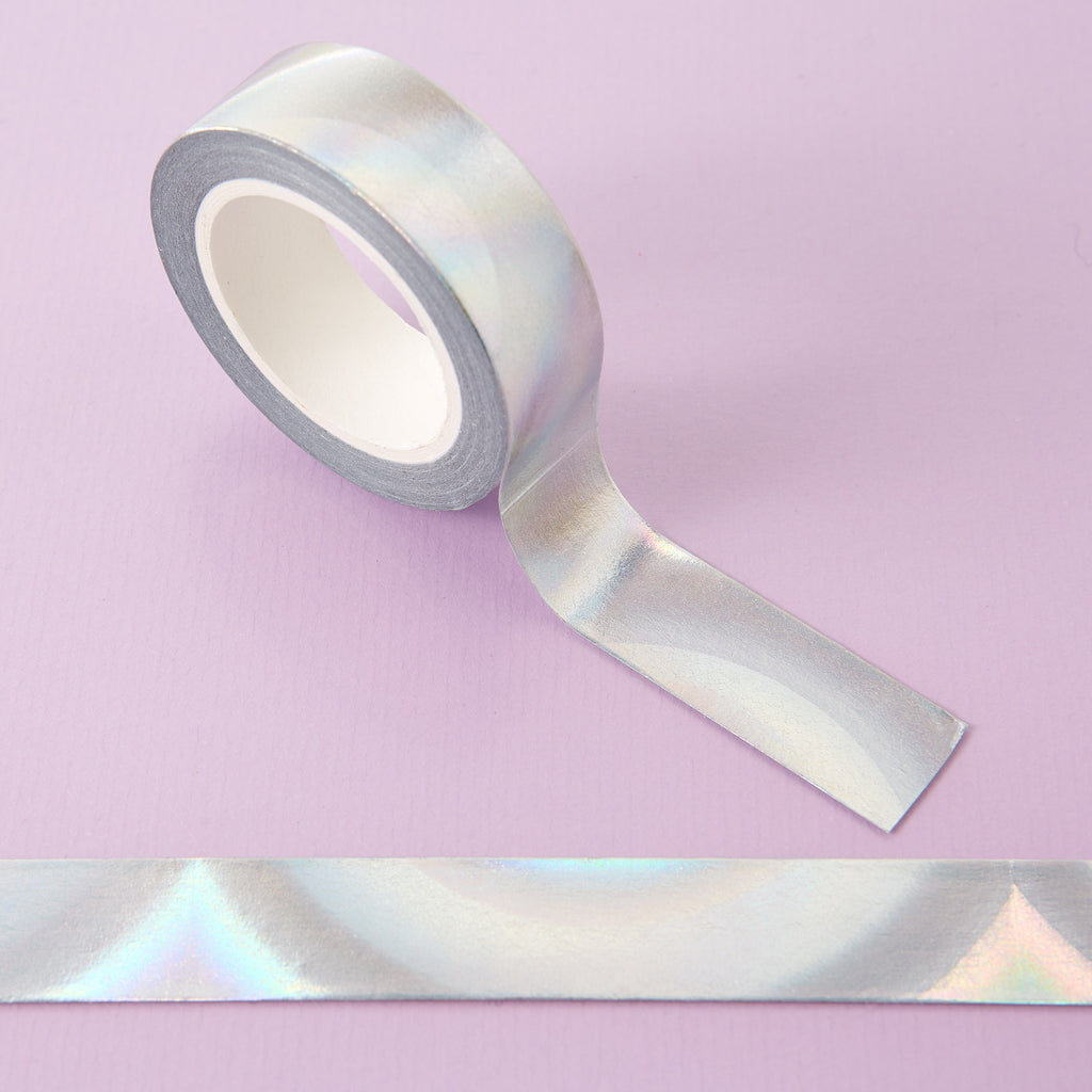 Silver Holographic Foil Washi Tape