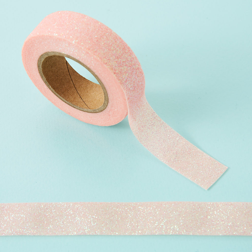 Pink Sparkle Glitter Washi Tape