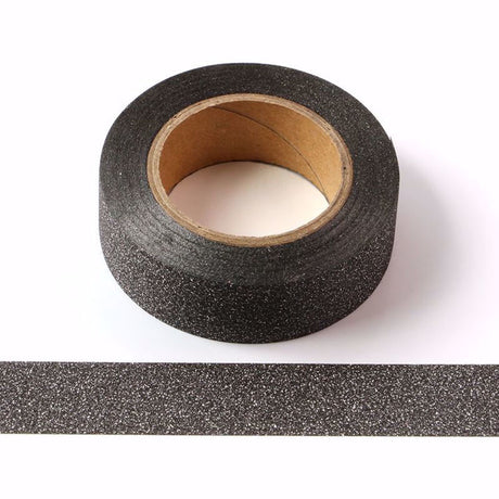 Black Glitter Sparkle Washi Tape