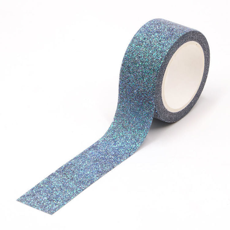 Blue and Green Glitter Mermaid Wide Washi Tape