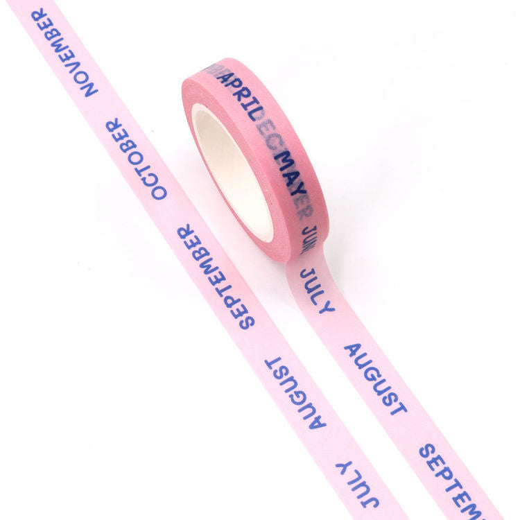 Months Of The Year Washi Tape