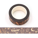 Brown Foil Crystal Washi Tape