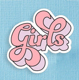 Girls Large Vinyl Sticker
