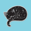 Mystical Cat Die Cut Vinyl Sticker