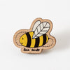 Punky Pins Bee Kind Wooden Eco Pin