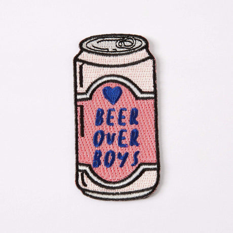 Punky Pins Beer Over Boys Embroidered Iron On Patch