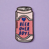 Punky Pins Beer Over Boys Embroidered Iron On Patch