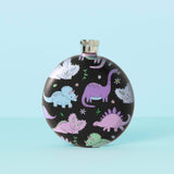 Punky Pins Black Dinosaur Hip Flask