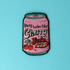 Punky Pins Cherry Soda Embroidered Iron On Patch