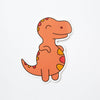 Punky Pins Chubby Orange Dinosaur Large Vinyl Sticker