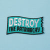 Punky Pins Destroy The Patriarchy Embroidered Iron On Patch