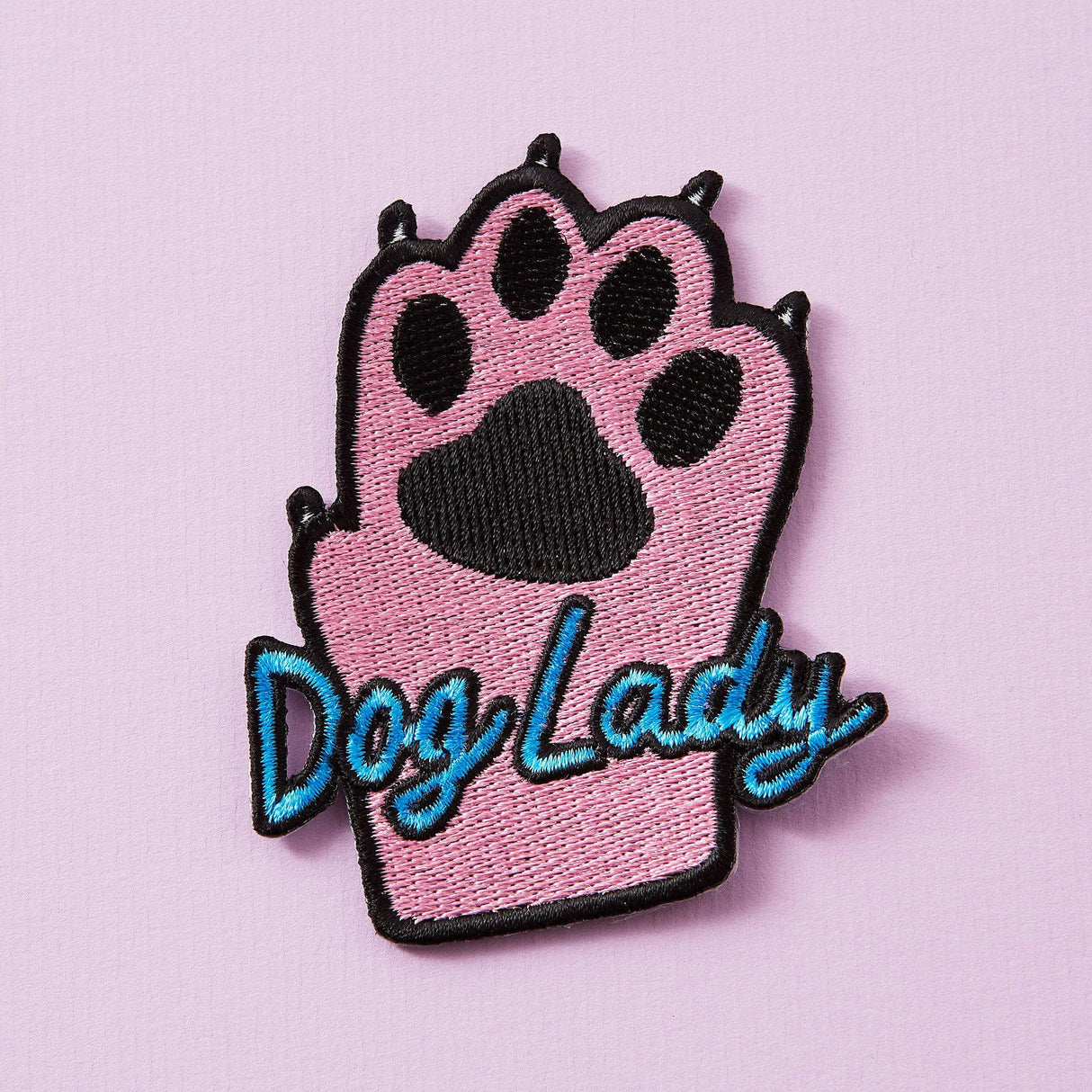 Punky Pins Dog Lady Iron On Patch