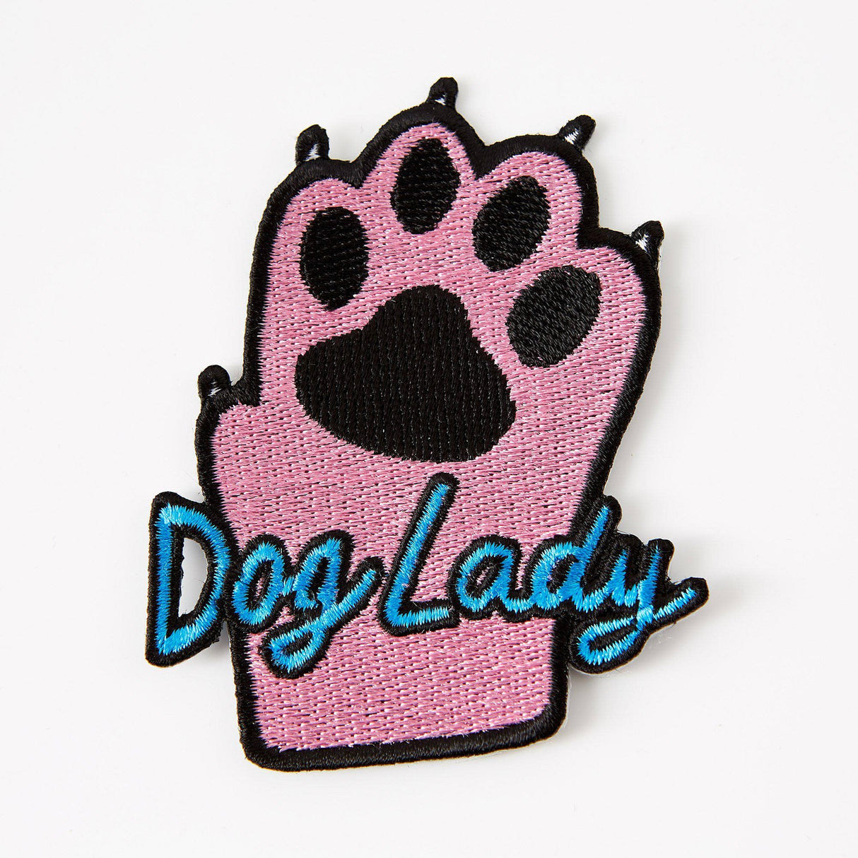 Punky Pins Dog Lady Iron On Patch