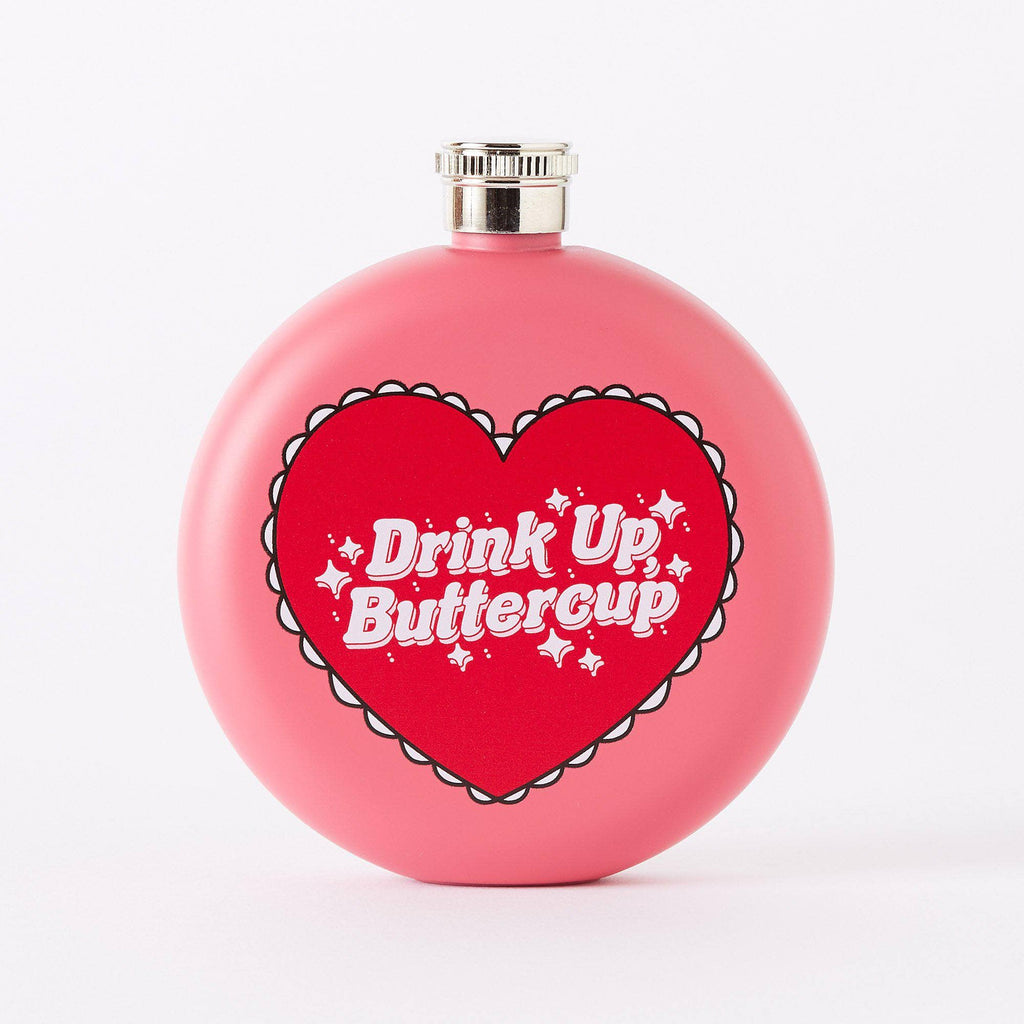 Punky Pins Drink Up Buttercup Hip Flask