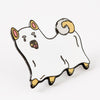 Punky Pins Ghost Dog Enamel Pin
