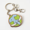 Punky Pins Hug the Earth Wooden Eco Keyring