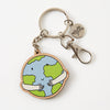 Punky Pins Hug the Earth Wooden Eco Keyring