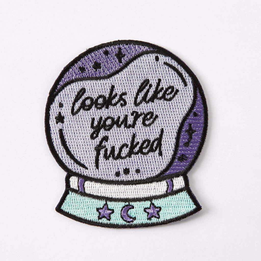 Punky Pins Looks Like You're Fucked Embroidered Iron On Patch