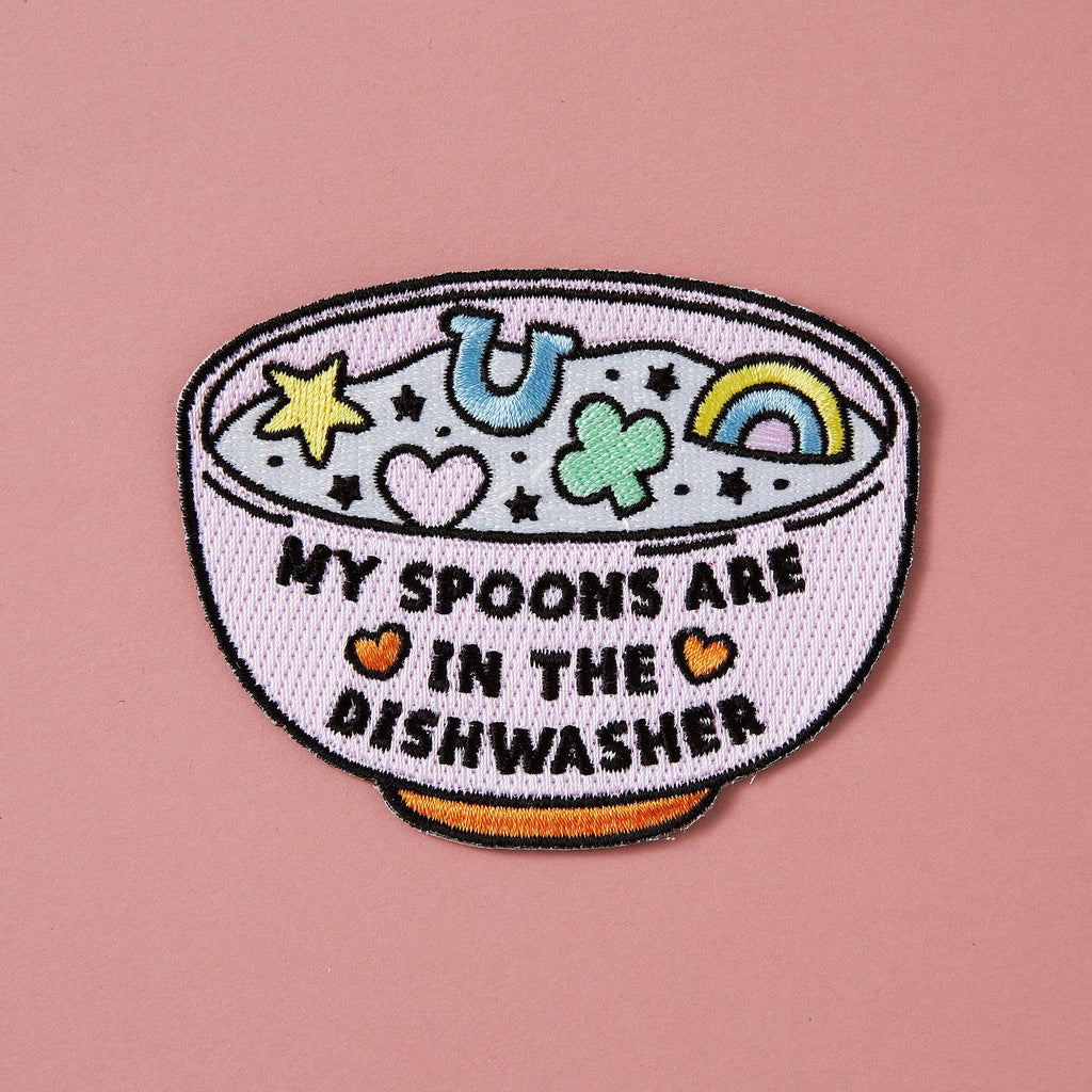 Punky Pins My Spoons Are In The Dishwasher Iron-on Patch