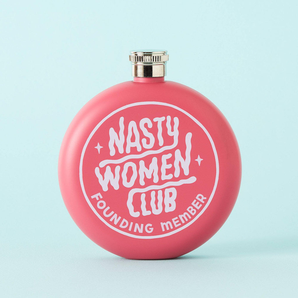 Punky Pins Nasty Women Club Hip Flask
