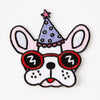Punky Pins Party Pooch Iron On Patch