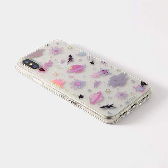 Shimmery Pastel Planets Phone Case