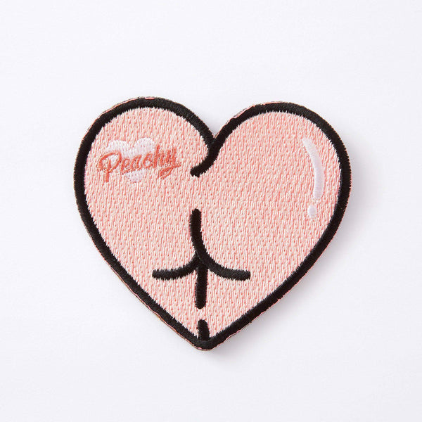 Punky Pins Peachy Butt Embroidered Iron On Patch