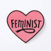Punky Pins Pink Feminist Heart Embroidered Iron On Patch