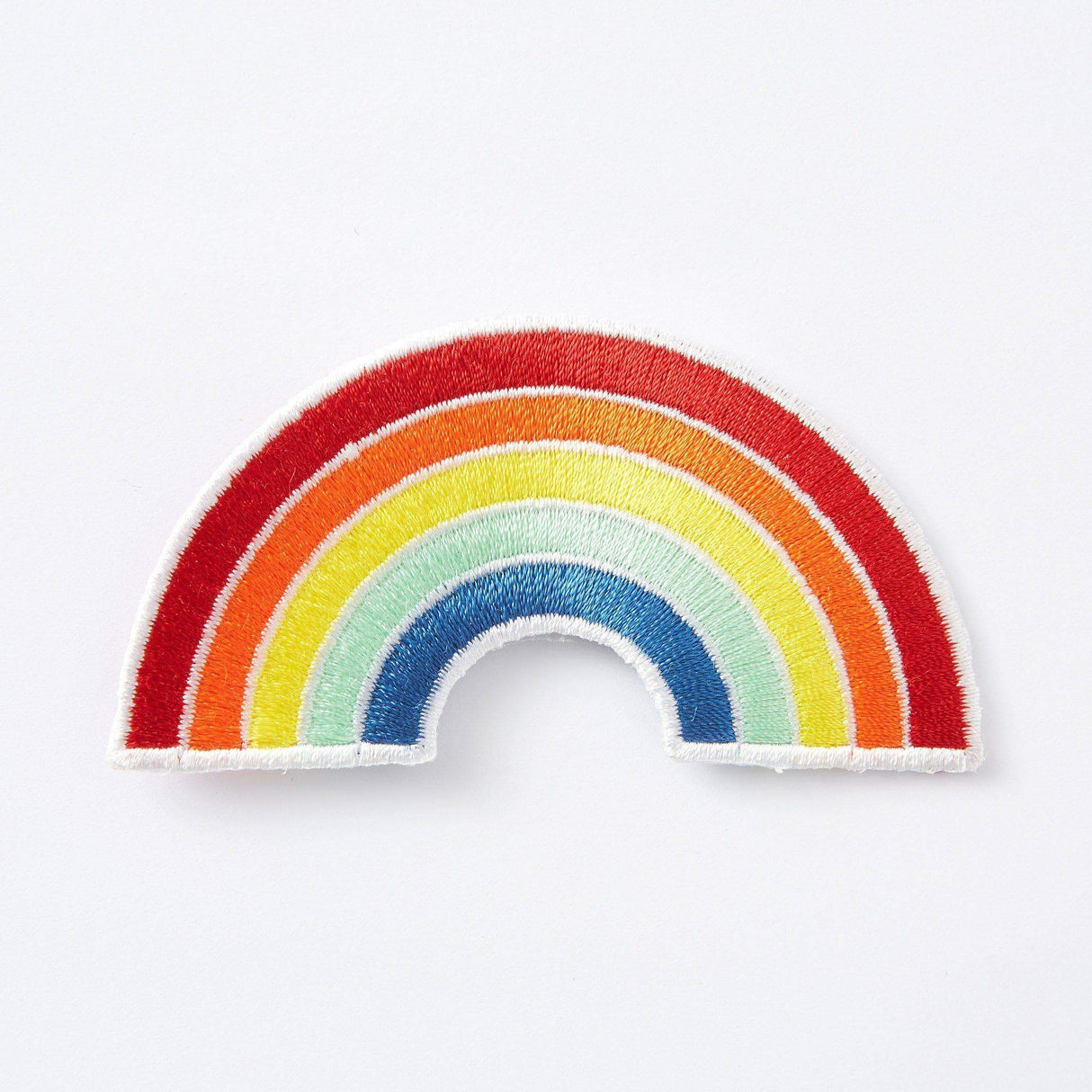 Punky Pins Rainbow Embroidered Iron On Patch