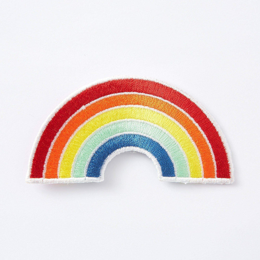 Punky Pins Rainbow Embroidered Iron On Patch