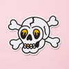 Punky Pins Skull and Crossbones Tattoo Vinyl Laptop Sticker