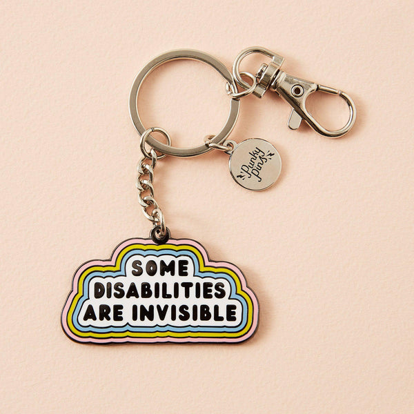 Punky Pins Some Disabilities Are Invisible Hard Enamel Keyring