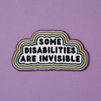 Punky Pins Some Disabilities Are Invisible Iron-on Patch