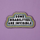Punky Pins Some Disabilities Are Invisible Iron-on Patch