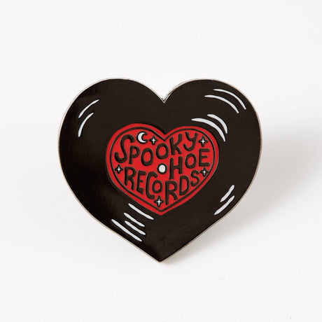 Punky Pins Spooky Hoe Records Enamel Pin