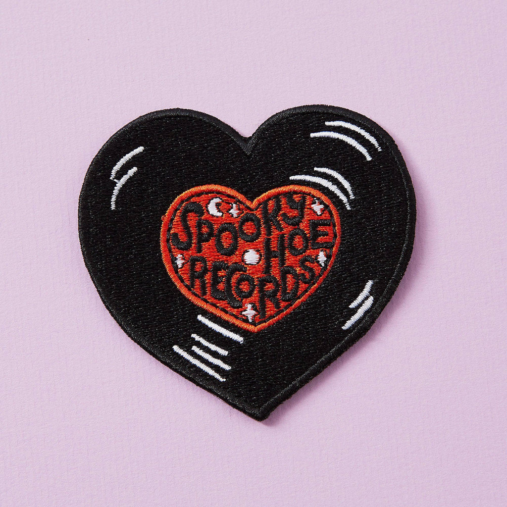 Punky Pins Spooky Hoe Records Iron on Patch