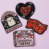 Punky Pins Stay Strange Bitches Embroidered Iron on Patch