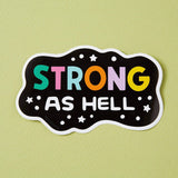 Punky Pins Strong As Hell Vinyl sticker