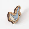 Punky Pins Whale Love Wooden Eco Pin